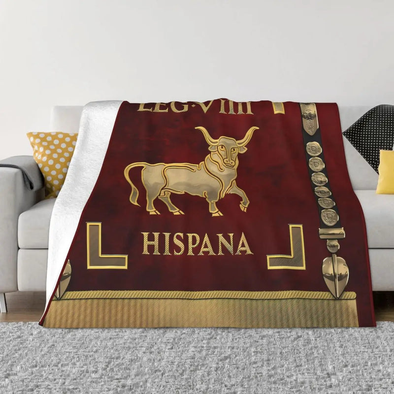 Cobertor Flanela Legio IX Hispana – A Glória de Roma em Forma de Conforto