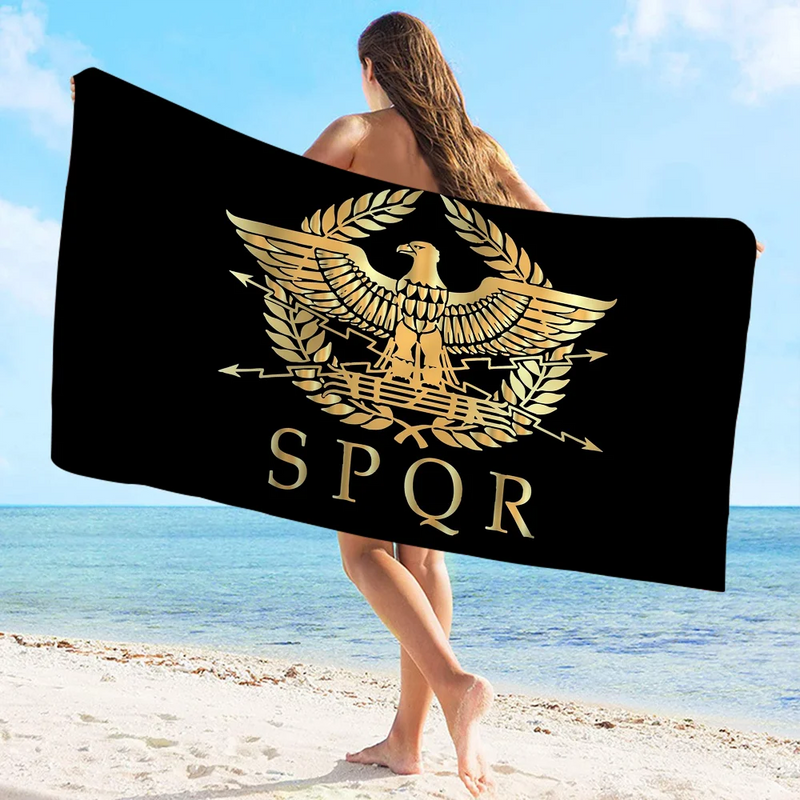 Toalha de Banho SPQR – Conforto Supremo com a Marca da Roma Antiga