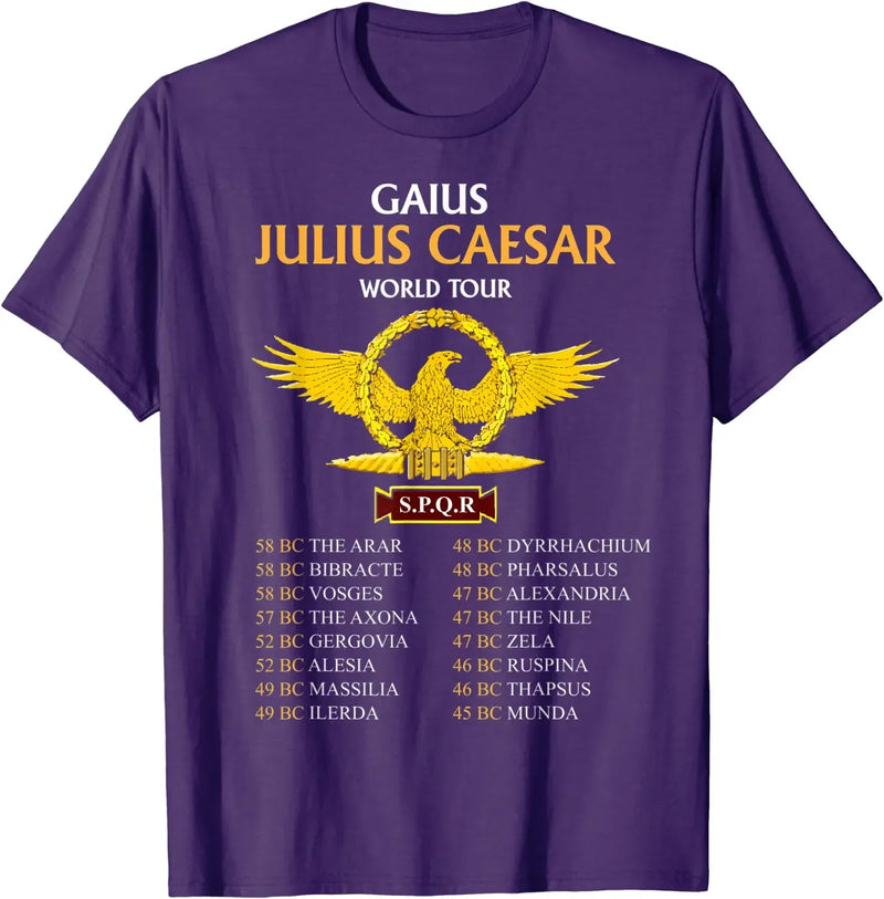 Camiseta SPQR Júlio César – Design Histórico e Conforto