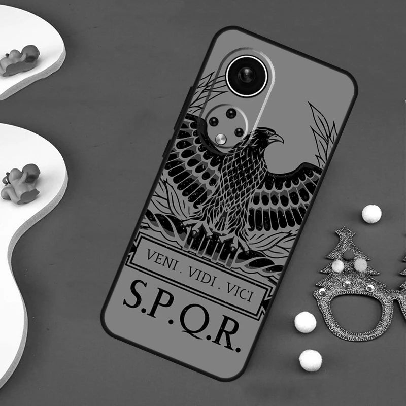 Capa SPQR Legião Romana Para Huawei – Proteção Imperial com Estilo Histórico
