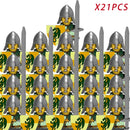 Idade medieval Castelo Blocos de Construção, Guerreiros espartanos, Cruzado Legião Romana, Infantaria Cavalaria, Figuras do Castelo, Brinquedos