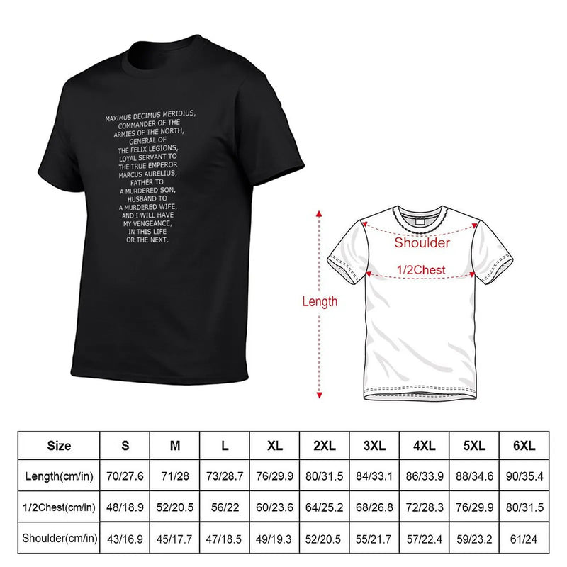 Camiseta Masculina Maximus – Citação Gladiador Autêntica