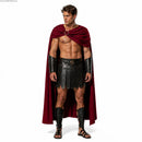 Capa de Gladiador Romano com Capuz – Manto de Guerreiro em Poliéster | Cosplay e Fantasia