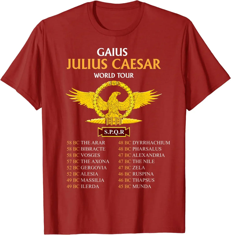 Camiseta SPQR Júlio César – Design Histórico e Conforto