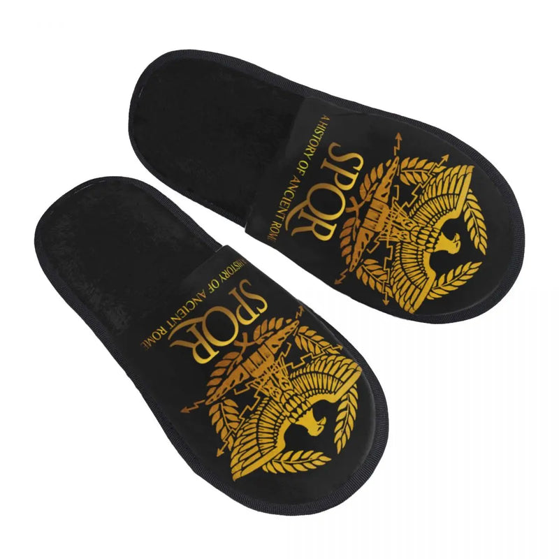Chinelos Romanos SPQR com Águia Imperial – Conforto e Estilo
