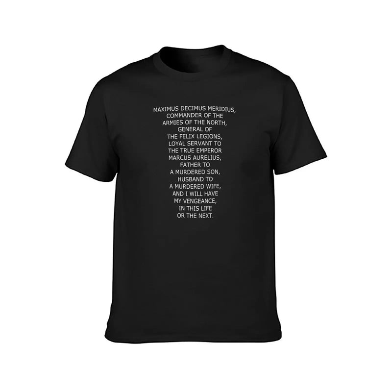 Camiseta Masculina Maximus – Citação Gladiador Autêntica