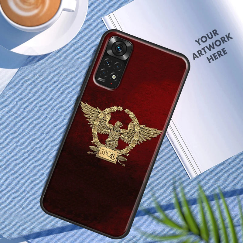 Spqr legião imperial romana estojo para xiaomi redmi nota 11 10 9 7 pro 10s 9s 8t redmi 10 10a 10c 9a 9c 9t capa traseira macia