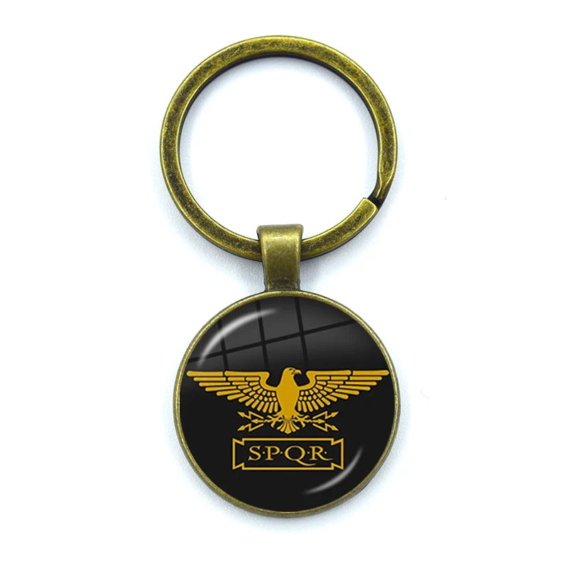 Retro Pingente De Vidro Chaveiro, Charm Bag, Lembrança Chaveiro, Constelações Do Império Romano, Jóias