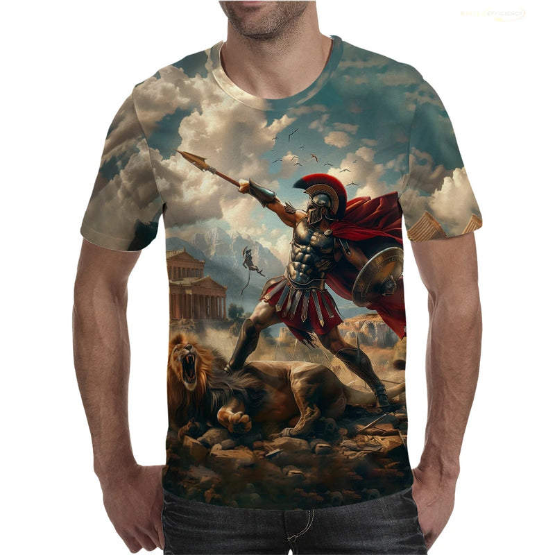 Camiseta Gladiador Romano – Estilo Autêntico e Conforto