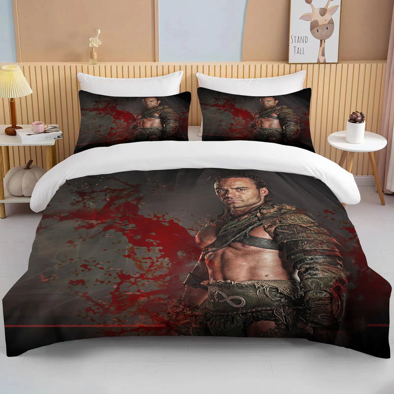 Ancient Rome Gladiator Bedding Set Duvet Cover Warrior Warrior Single Adult Twin Full Queen Adult Household Bed Three Piece Set