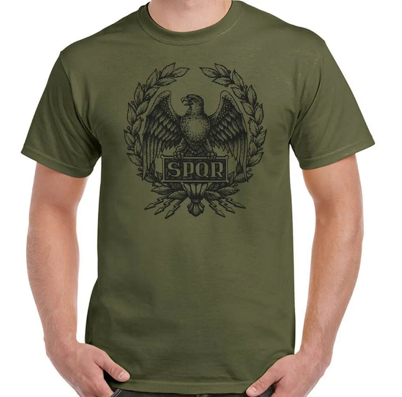 Camiseta SPQR Legião Romana 100% Algodão