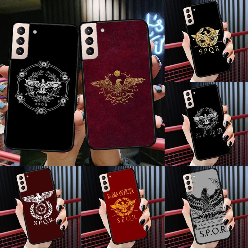 Capa SPQR Legião Romana para Samsung Galaxy S – A Força de Roma no Seu Bolso