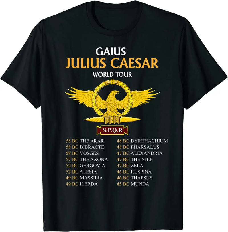 Camiseta SPQR Júlio César – Design Histórico e Conforto