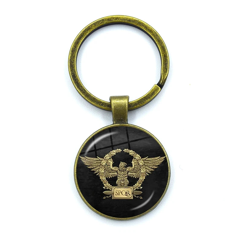 Retro Pingente De Vidro Chaveiro, Charm Bag, Lembrança Chaveiro, Constelações Do Império Romano, Jóias