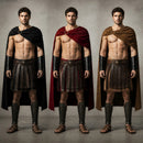Capa de Gladiador Romano com Capuz – Manto de Guerreiro em Poliéster | Cosplay e Fantasia