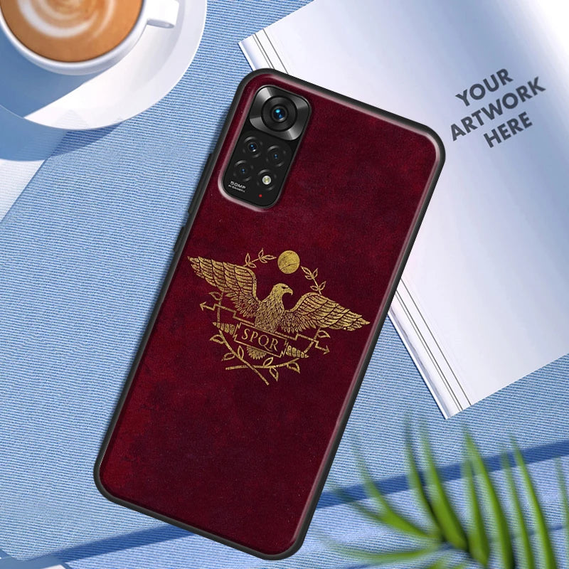 Spqr legião imperial romana estojo para xiaomi redmi nota 11 10 9 7 pro 10s 9s 8t redmi 10 10a 10c 9a 9c 9t capa traseira macia