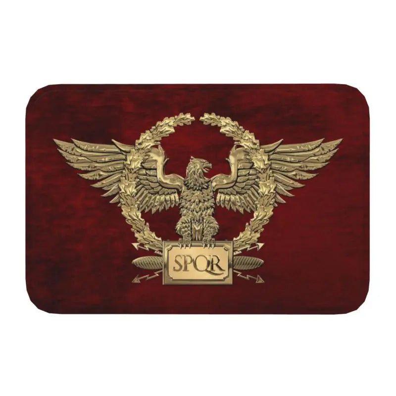 Ouro Romano Imperial Águia Frente Piso Porta de Entrada Tapetes Indoor Militar Roma SPQR Cozinha Banho Capacho Sala Tapete Tapete