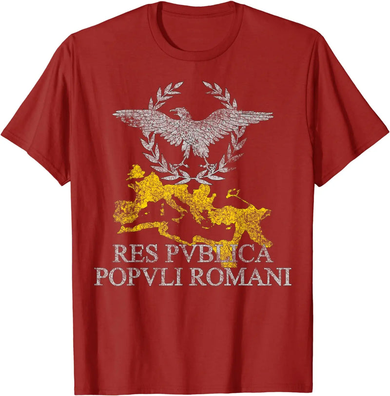 Camiseta Masculina Águia Romana 100% Algodão