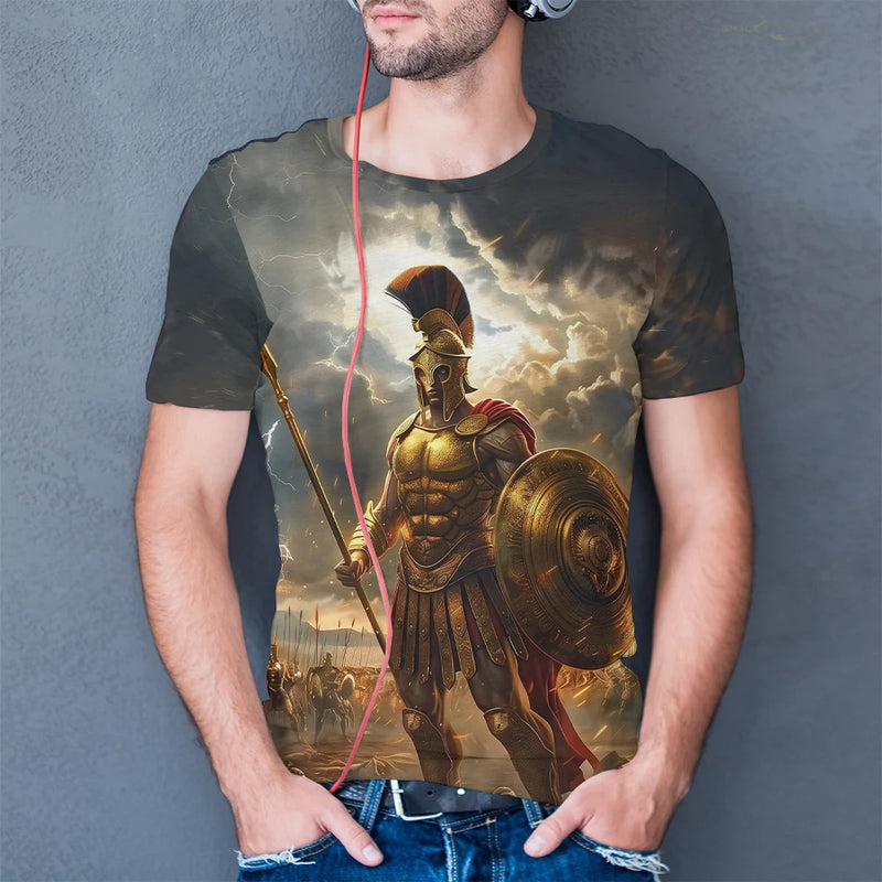 Camiseta Gladiador Romano – Estilo Autêntico e Conforto