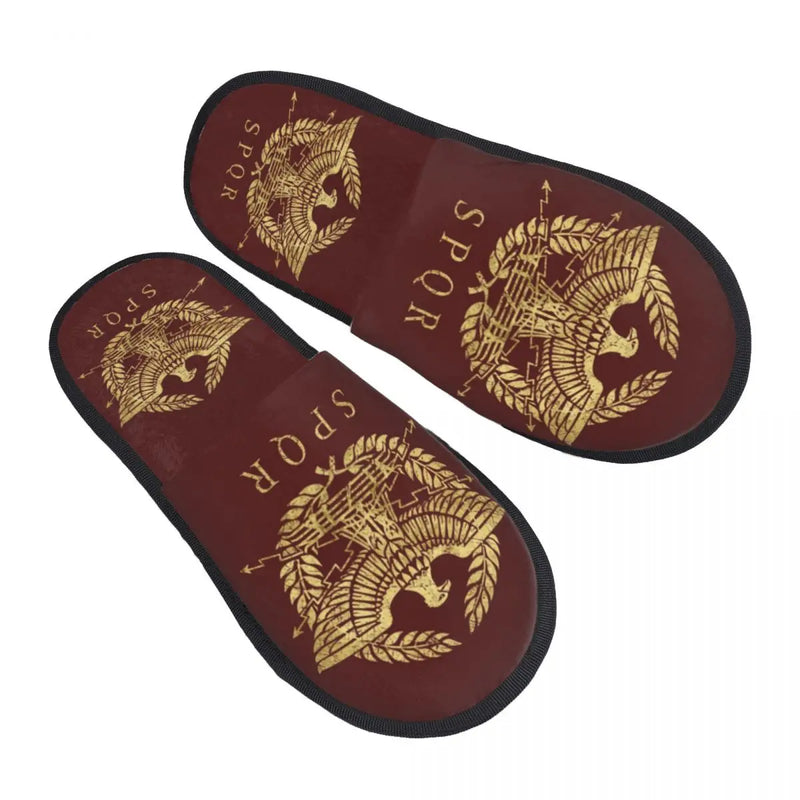 Chinelos Romanos SPQR com Águia Imperial – Conforto e Estilo