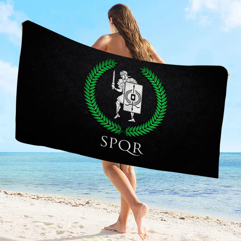 Toalha de Banho SPQR – Conforto Supremo com a Marca da Roma Antiga