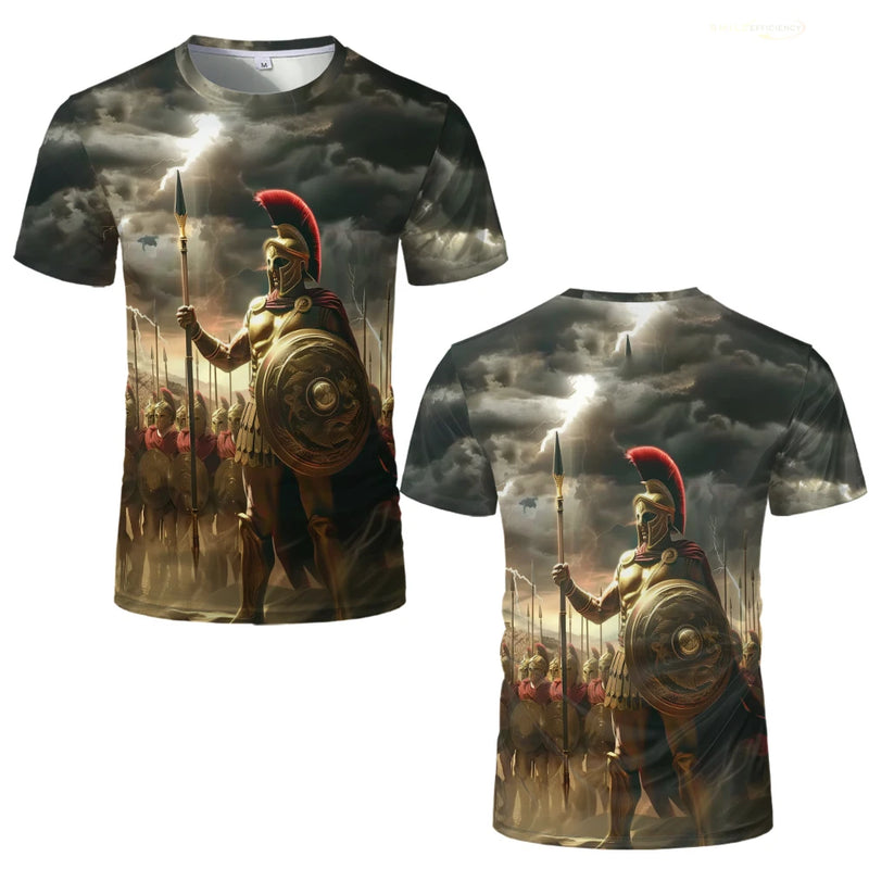 Camiseta Gladiador Romano – Estilo Autêntico e Conforto