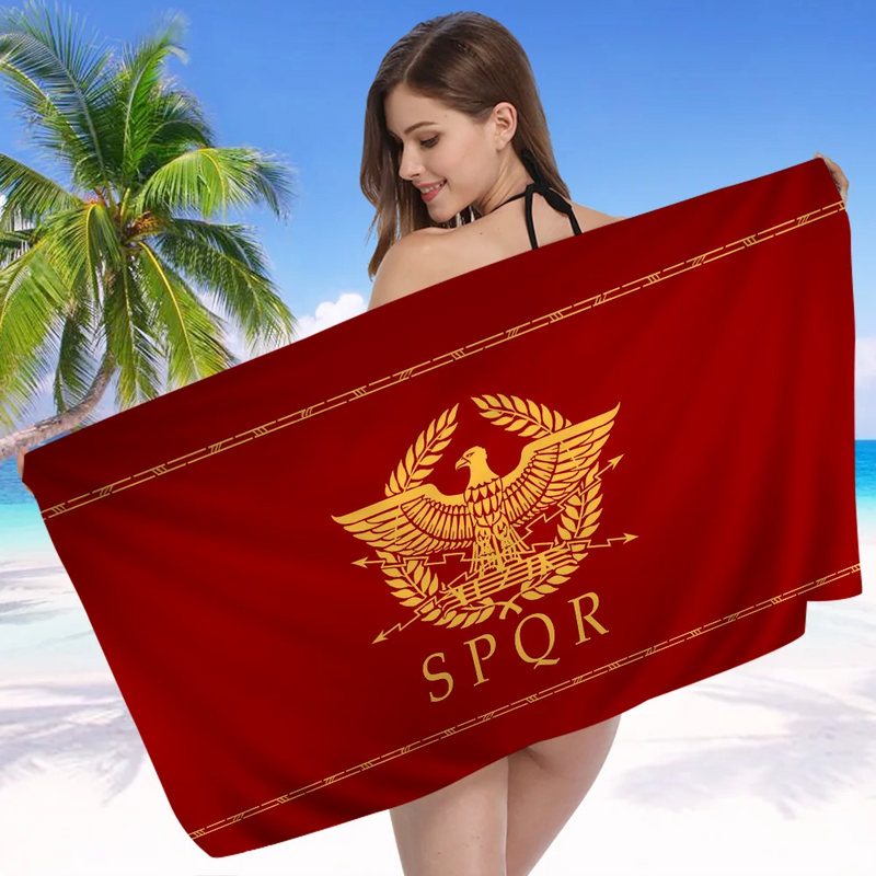 Toalha de Banho SPQR – Conforto Supremo com a Marca da Roma Antiga