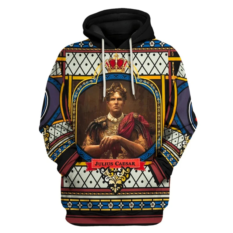 Knight Armor 3d Printed Sweatshirts Male Funny Graphic Cosplay Hoodies Casual Men's Hoody Vintage Fashion Printing Pullovers