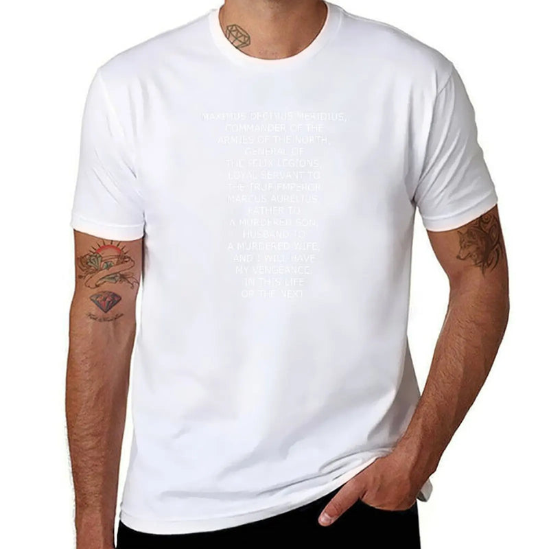 Camiseta Masculina Maximus – Citação Gladiador Autêntica