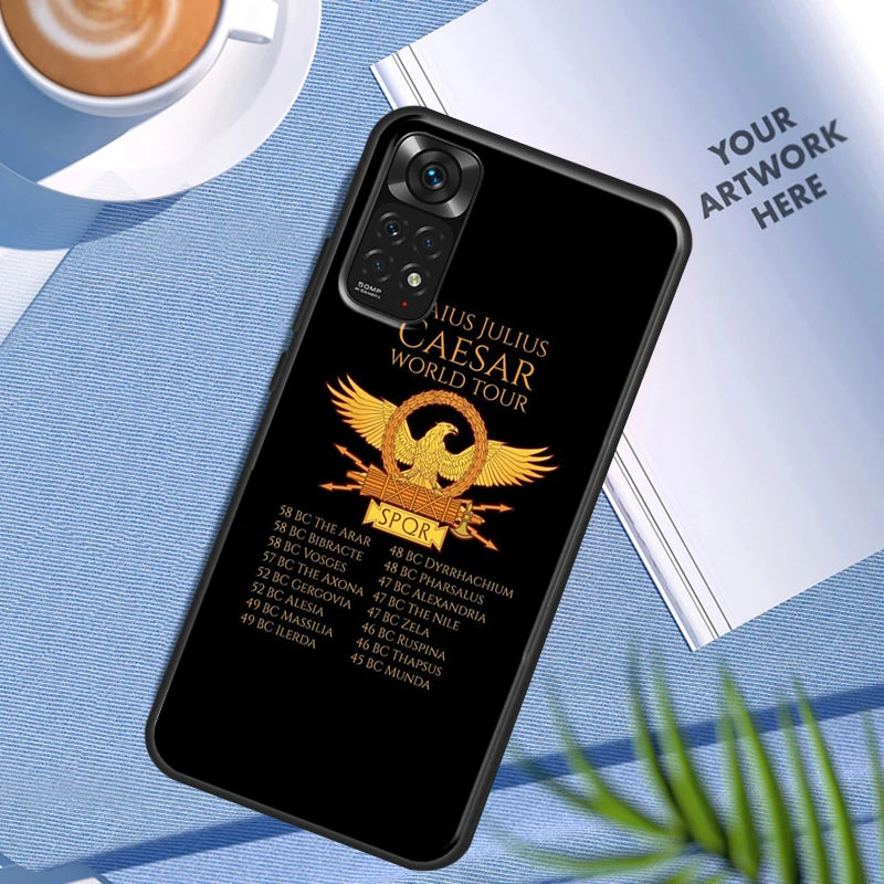 Spqr legião imperial romana estojo para xiaomi redmi nota 11 10 9 7 pro 10s 9s 8t redmi 10 10a 10c 9a 9c 9t capa traseira macia