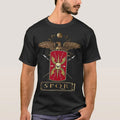 Camiseta Masculina SPQR – Design Autêntico da Roma Antiga