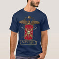 Camiseta Masculina SPQR – Design Autêntico da Roma Antiga