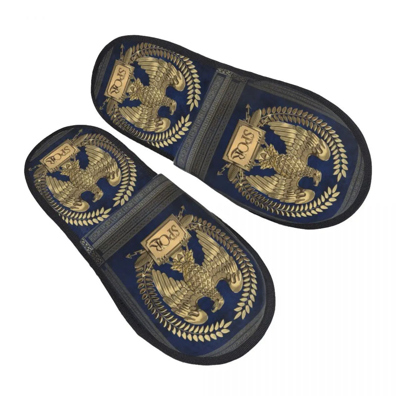 Chinelos Romanos SPQR com Águia Imperial – Conforto e Estilo