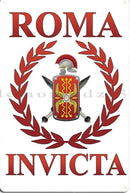 Placa de Metal SPQR – O Símbolo Supremo da Roma Antiga na Sua Decoração