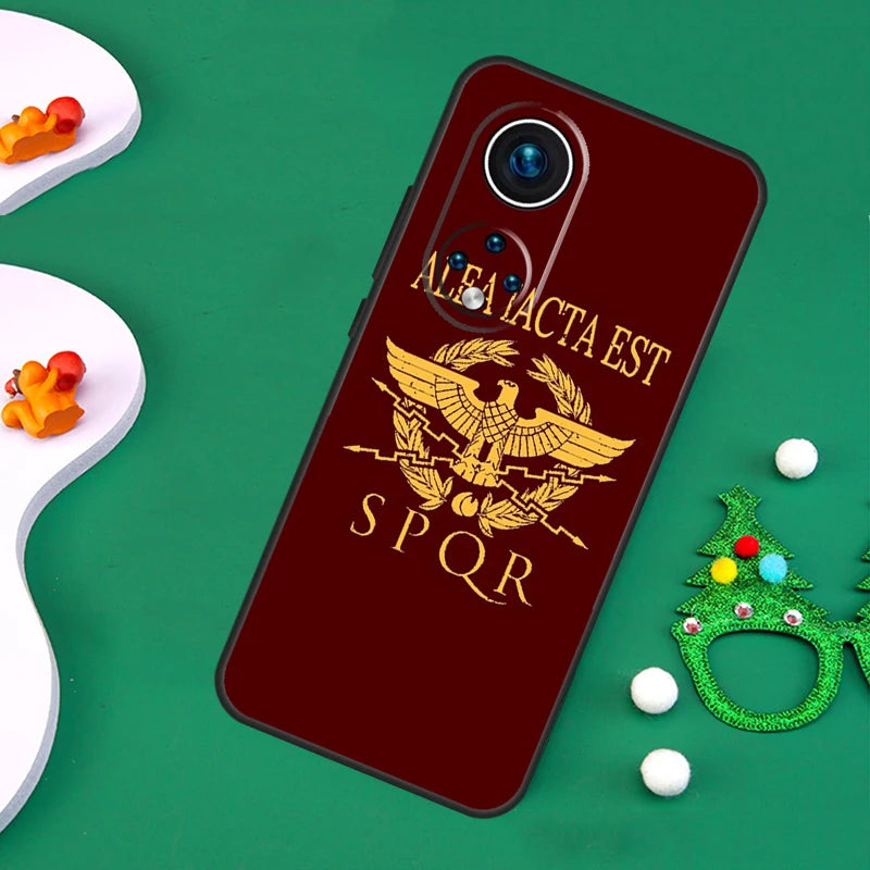 Capa SPQR Legião Romana Para Huawei – Proteção Imperial com Estilo Histórico