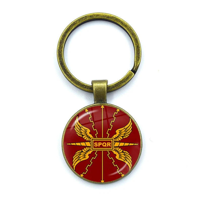 Retro Pingente De Vidro Chaveiro, Charm Bag, Lembrança Chaveiro, Constelações Do Império Romano, Jóias