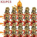 Idade medieval Castelo Blocos de Construção, Guerreiros espartanos, Cruzado Legião Romana, Infantaria Cavalaria, Figuras do Castelo, Brinquedos