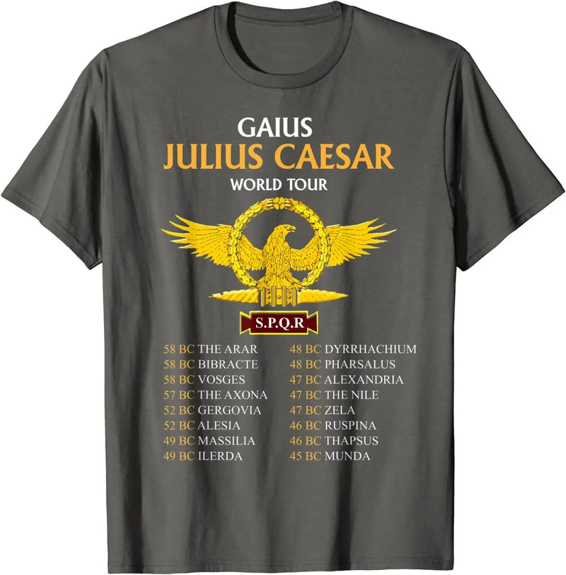 Camiseta SPQR Júlio César – Design Histórico e Conforto