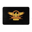 Capacho antiderrapante com padrão de águia romana antiga, tapete de banho, tapete de cozinha, decoração de flanela, SPQR