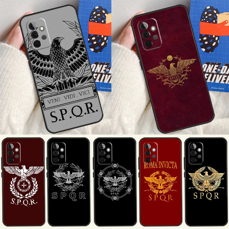 Capa SPQR Legião Imperial Romana para Samsung Galaxy A – Proteção com Glória Histórica