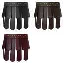 Saia Gladiador Romana – Armadura Histórica Unissex em Couro PU com Ajuste Perfeito