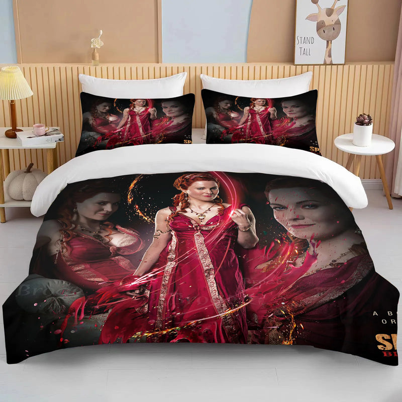 Ancient Rome Gladiator Bedding Set Duvet Cover Warrior Warrior Single Adult Twin Full Queen Adult Household Bed Three Piece Set