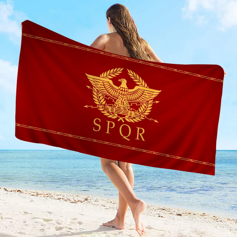 Toalha de Banho SPQR – Conforto Supremo com a Marca da Roma Antiga