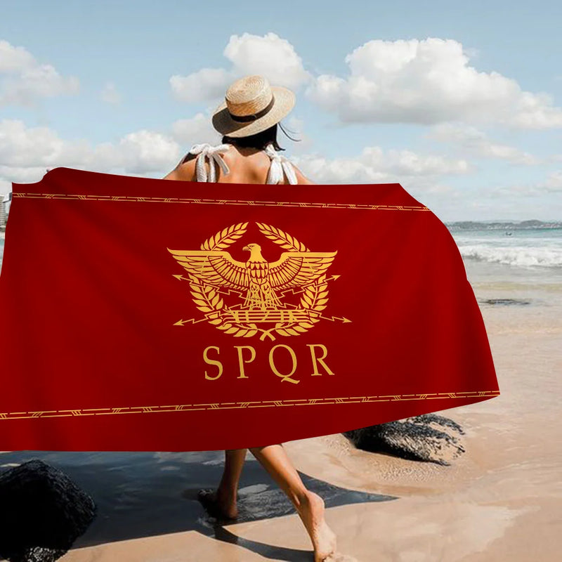 Toalha de Banho SPQR – Conforto Supremo com a Marca da Roma Antiga