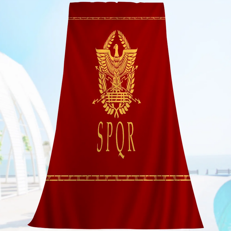 Toalha de Banho SPQR – Conforto Supremo com a Marca da Roma Antiga